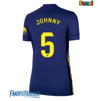 Atletico Madrid Johnny Cardoso #5 Tricou Fotbal Replică 2025-26 Femei Deplasare